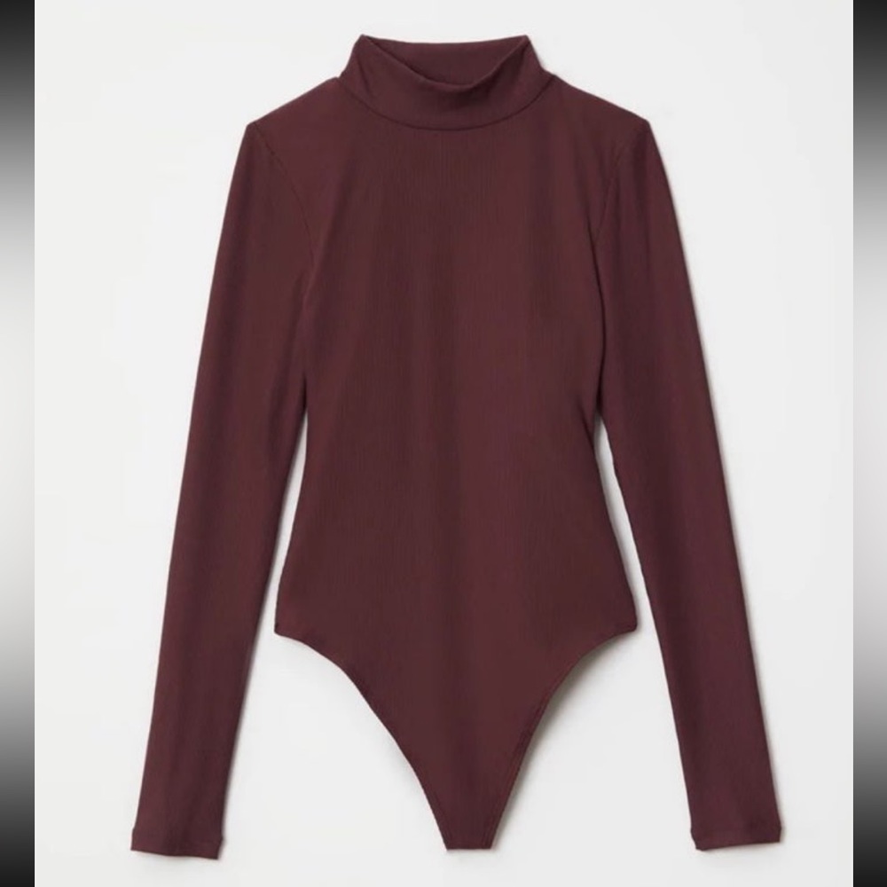 BERRY Vivien Mock Neck Bodysuit- Thong